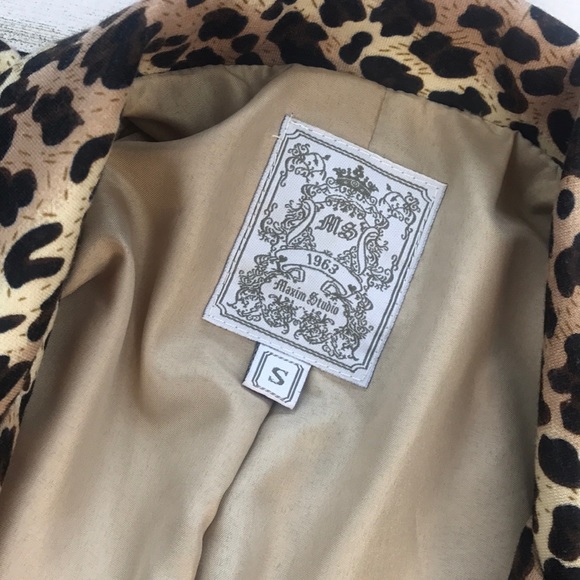 Maxim Studio leopard blazer size S - Picture 7 of 8